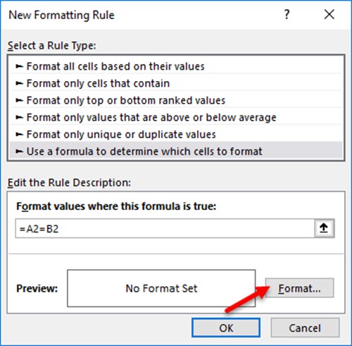 excel find duplicates between two columns