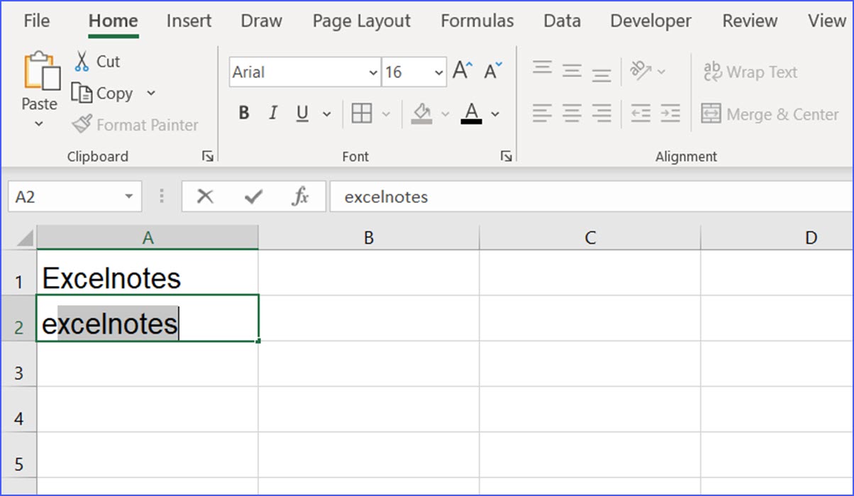 How to Use to Enter Data ExcelNotes