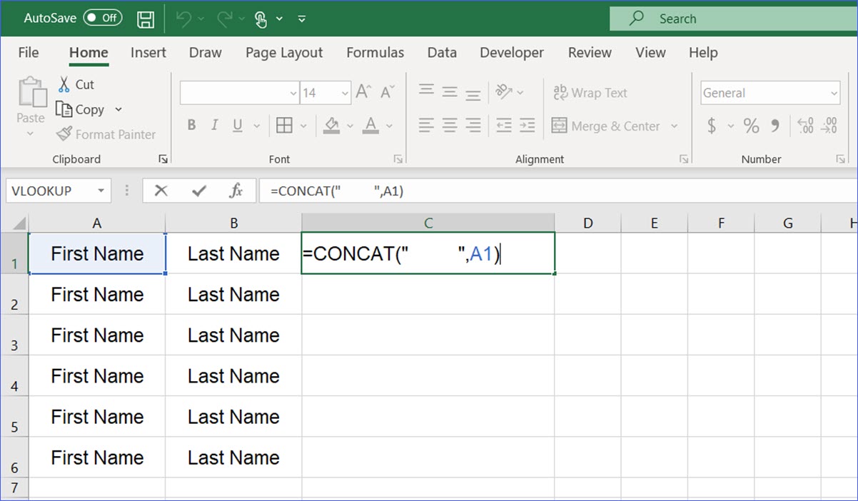 2-ways-to-add-spaces-in-front-of-cell-contents-excelnotes