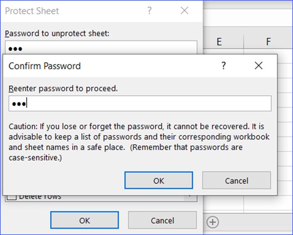 How to Protect a Worksheet - ExcelNotes
