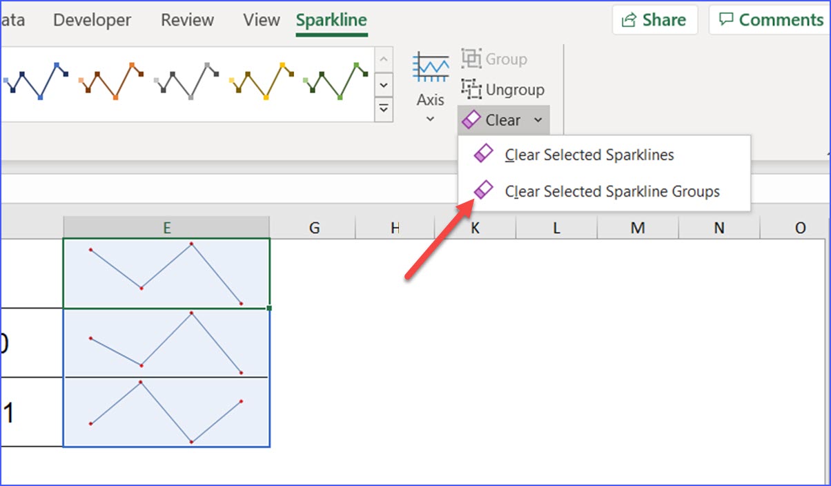 how-to-clear-the-sparklines-excelnotes