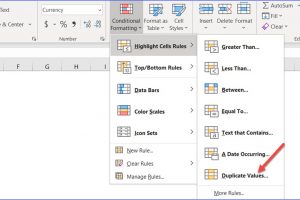 How to Highlight Cells that Contain only Unique Values