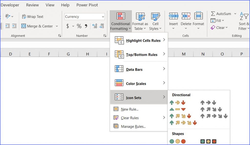 How to Use Icons to Present Values in the Cell - ExcelNotes