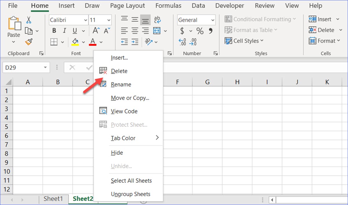 How To Delete Multiple Worksheets In Excel Vba