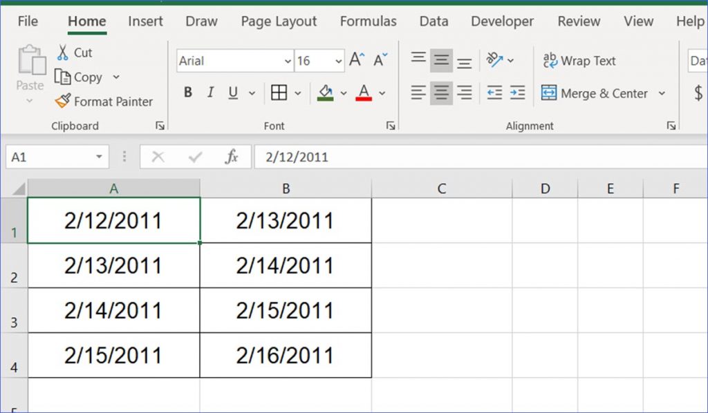 How to Enter a Date ExcelNotes