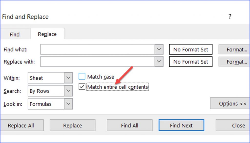 How To Replace A Text String That Matches Entire Cell Contents ExcelNotes