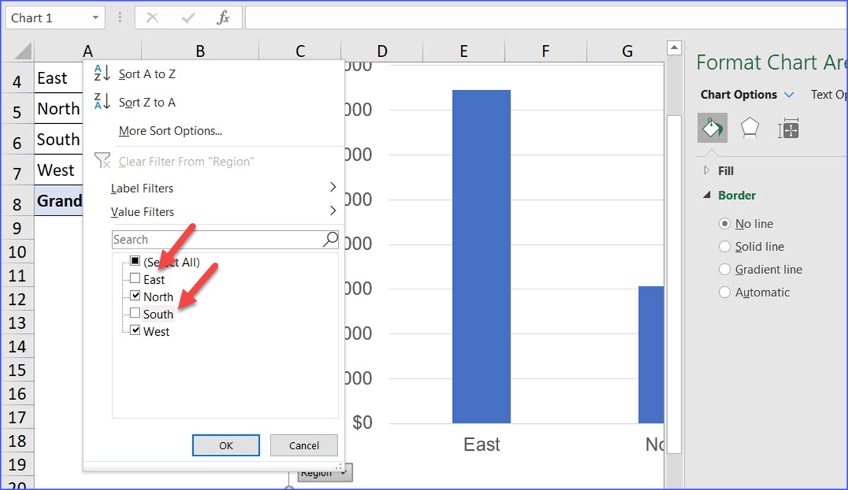 How to Customize Pivot Chart through Field Buttons ExcelNotes