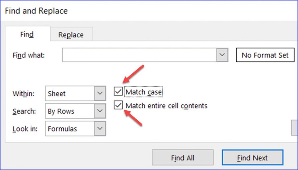 How To Find A Text String That Matches Entire Cell Contents With Case