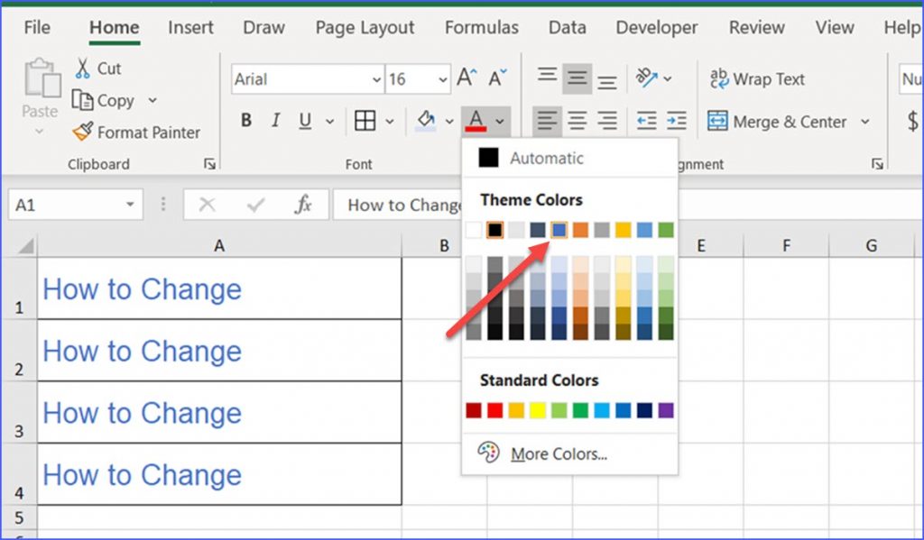 how-to-change-font-color-excelnotes