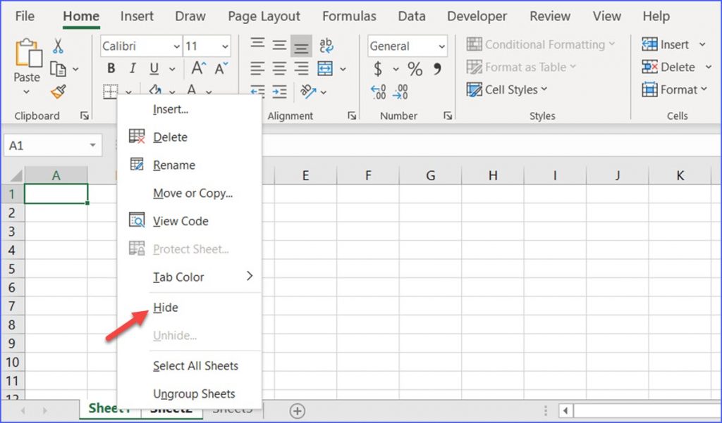 How To Hide Multiple Worksheets In Excel