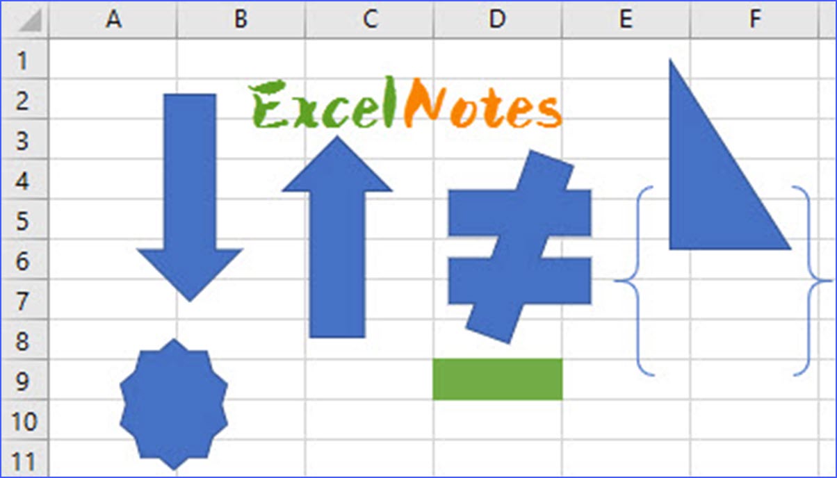 how-to-insert-a-shape-into-a-worksheet-excelnotes