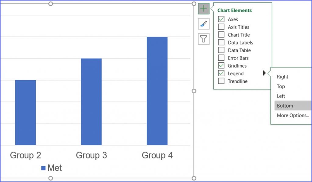 Excel Chart Legend Position