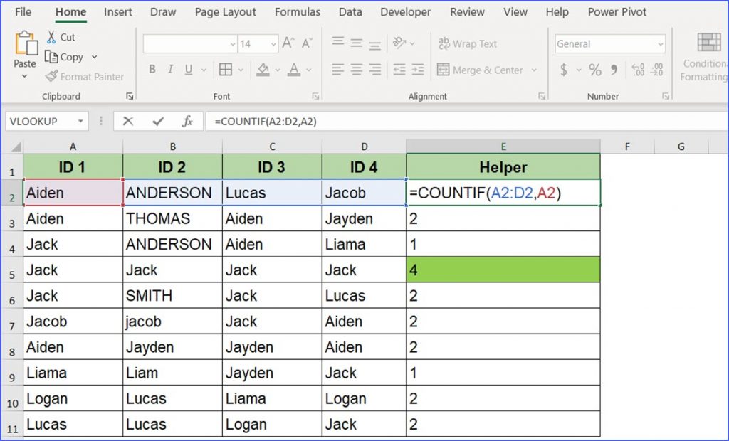 duplicate excel formula for multiple rows