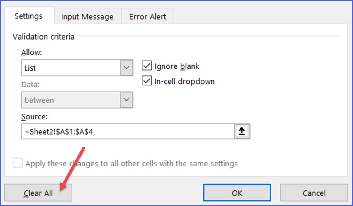 How to Remove a Dropdown List ExcelNotes