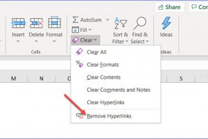 How to Remove Hyperlinks in a Data Range