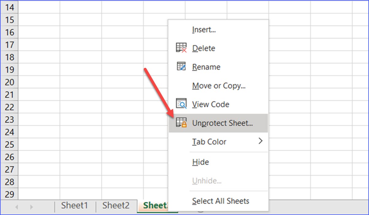 How to Unprotect a Worksheet with Password - ExcelNotes