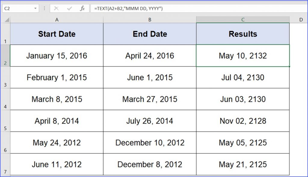 What is the New Date  When Adding Two Dates  ExcelNotes