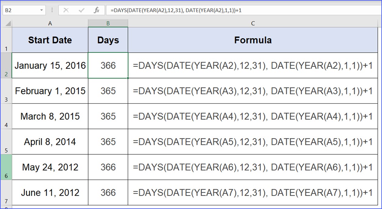 days left calculator