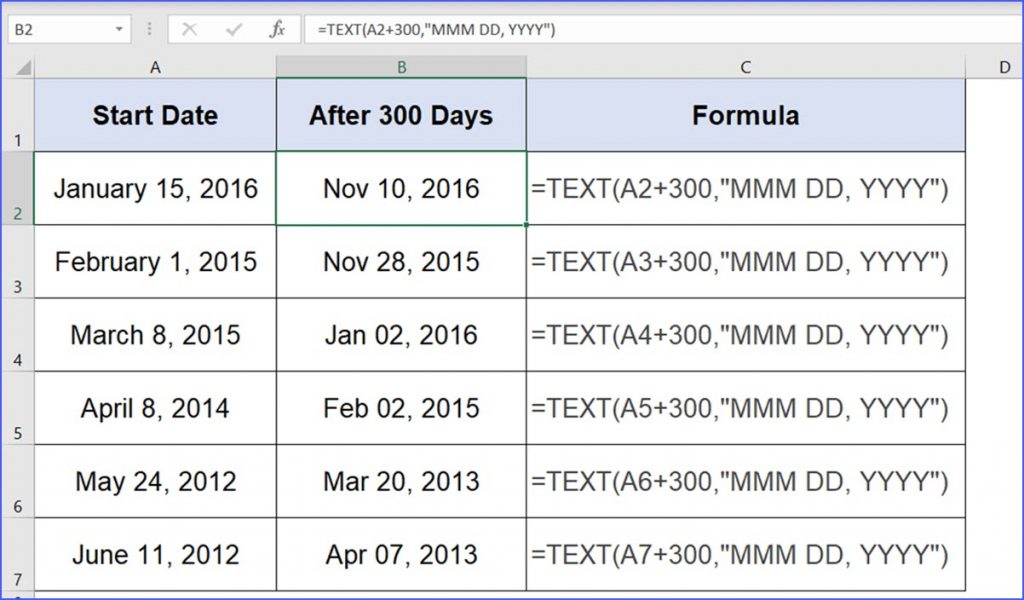 How to Calculate the Dates Before or After Certain Days ExcelNotes