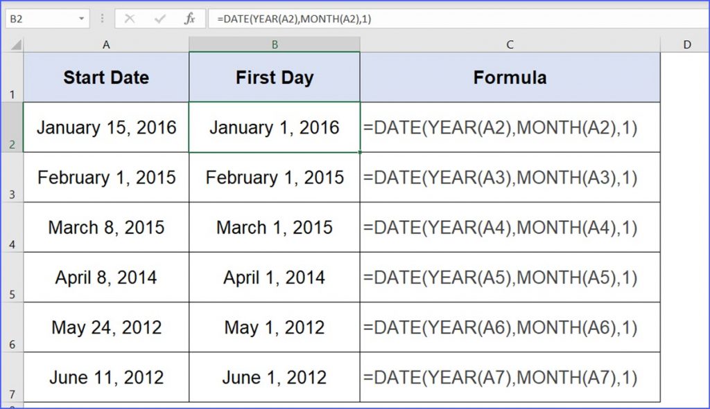 how-to-calculate-the-first-day-of-a-month-excelnotes