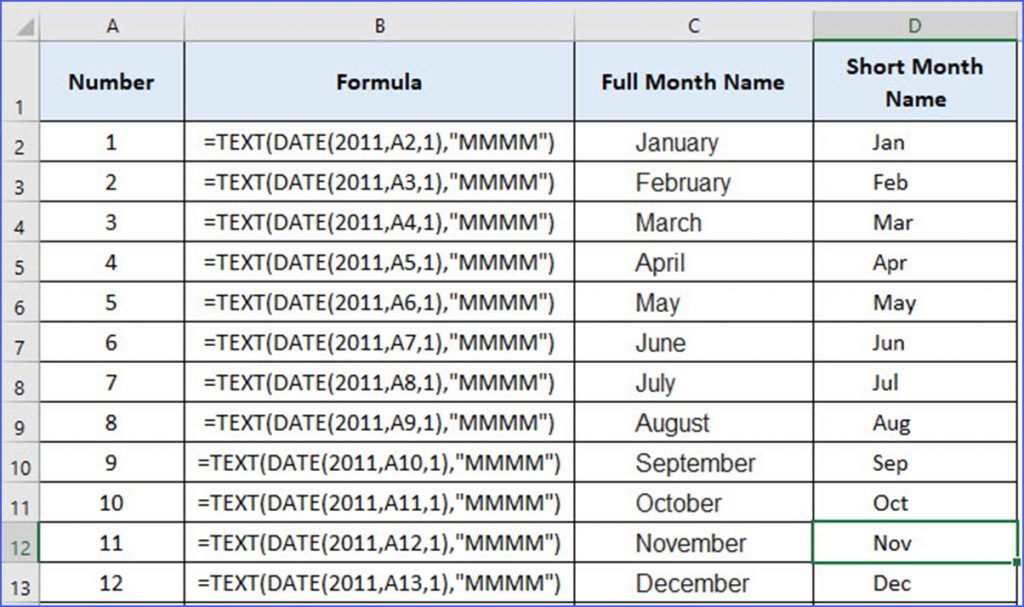 how-to-convert-a-number-to-month-name-excelnotes