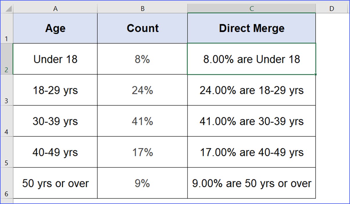 how-to-merge-percentage-with-text-in-excel-excelnotes