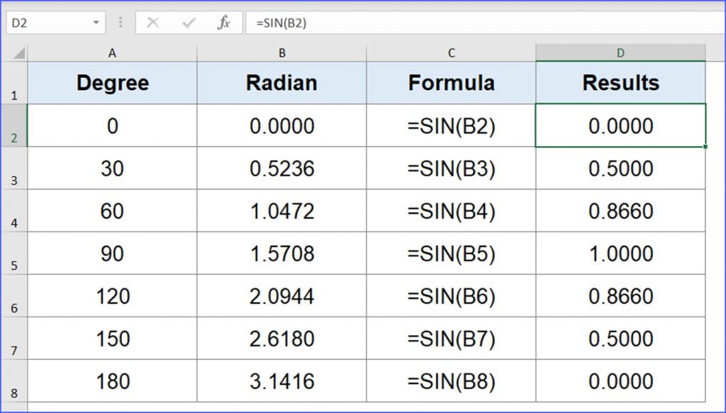 how-to-use-sin-function-excelnotes