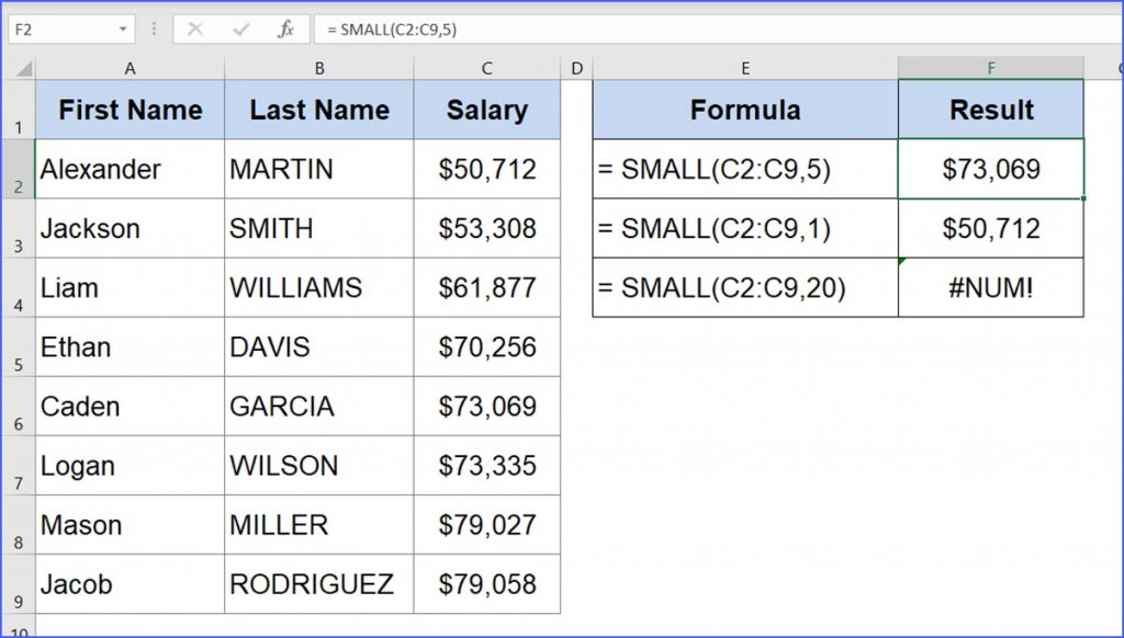 how-to-find-the-second-smallest-value-excelnotes