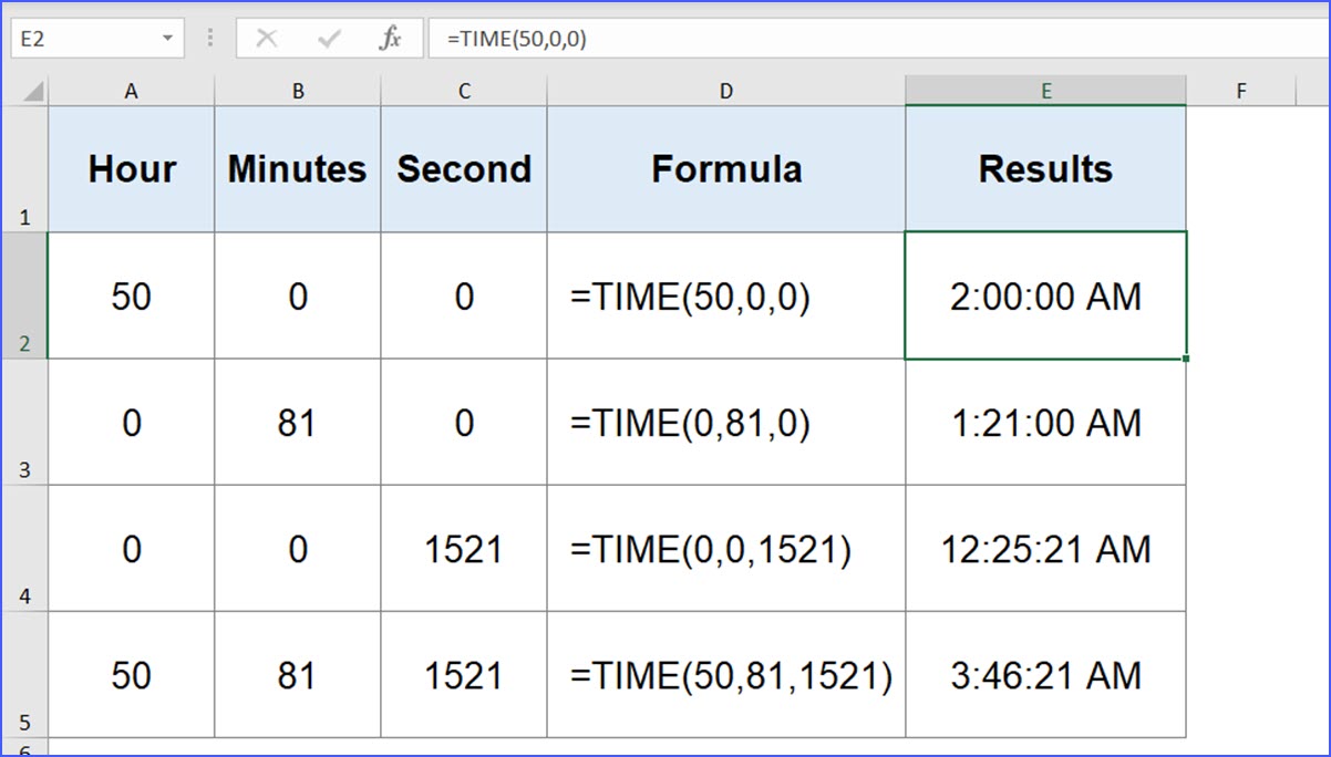 How to Use Time Function - ExcelNotes