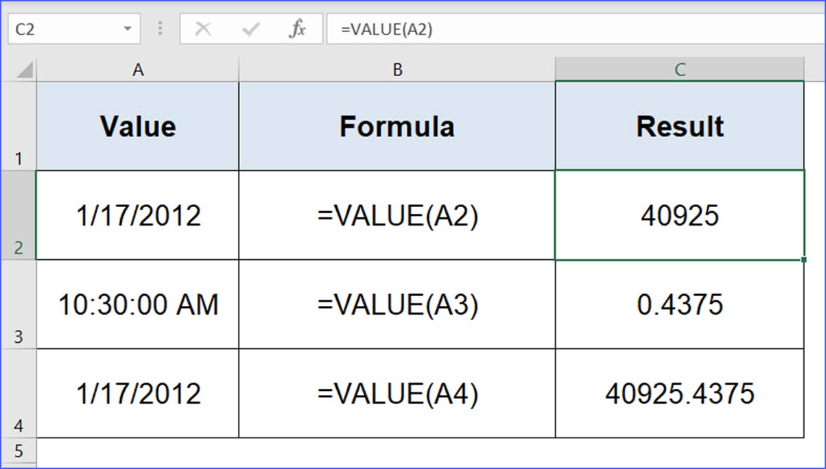 How To Use Value Function Excelnotes 5881