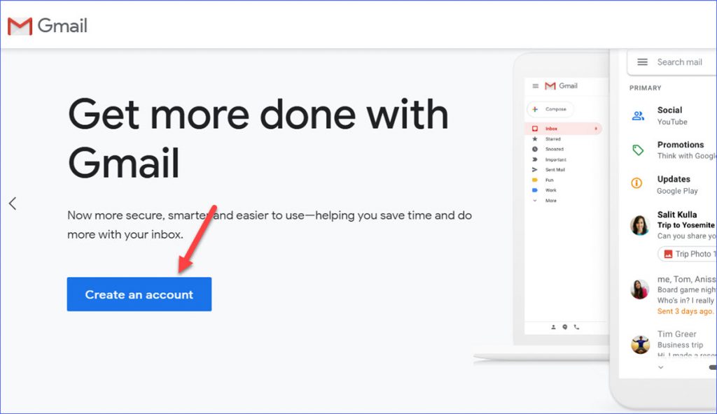 How To Create A Gmail Account Excelnotes
