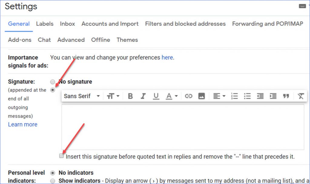 How to Add Signature in Gmail - ExcelNotes