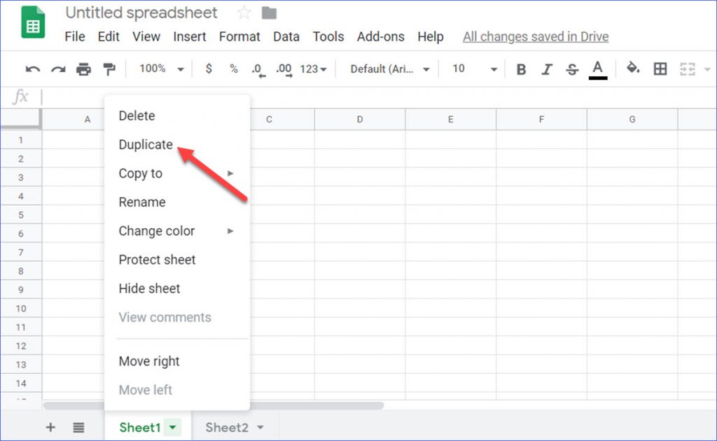 How To Set Duplicate Formula In Google Sheets