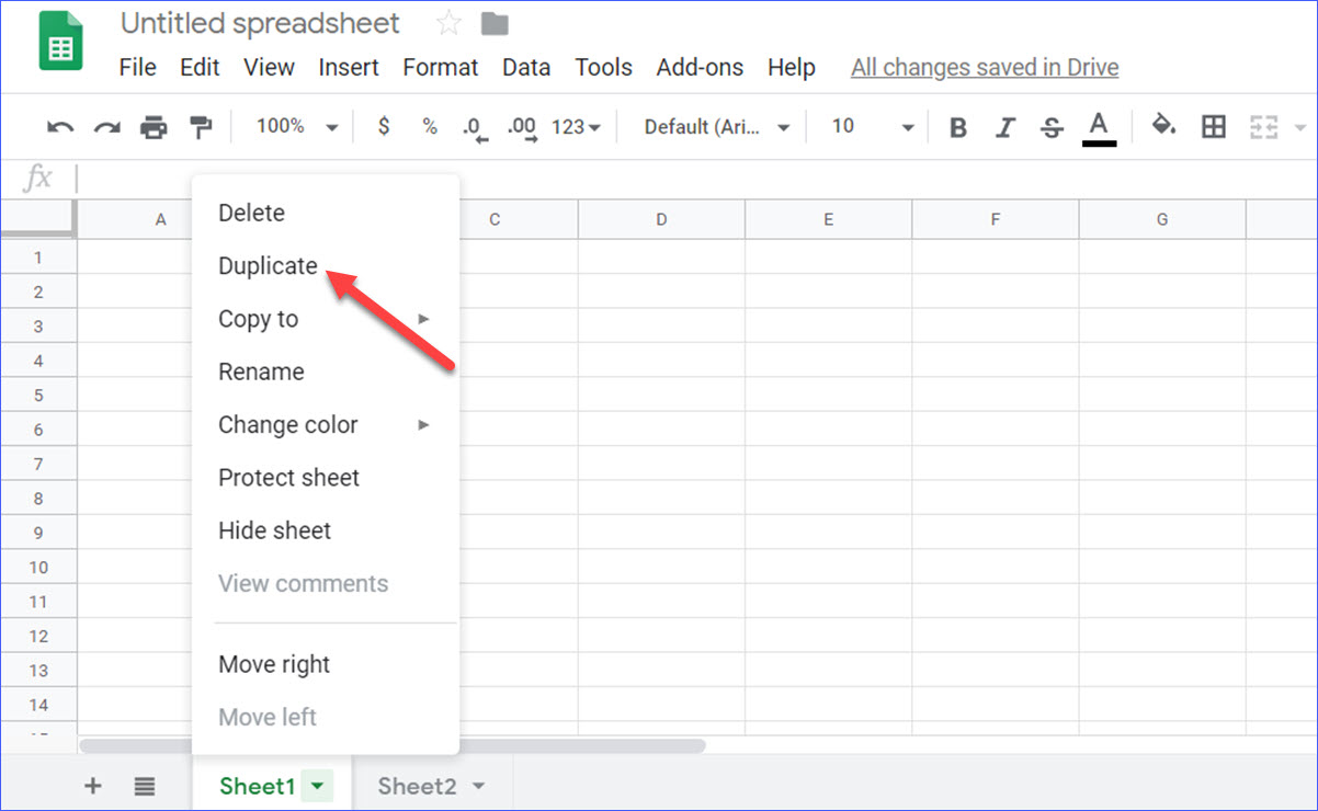 How To Duplicate A Sheet In Google Sheets