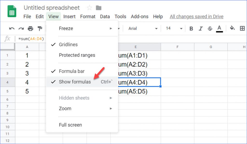 Google Sheets Formula Cheat Sheet