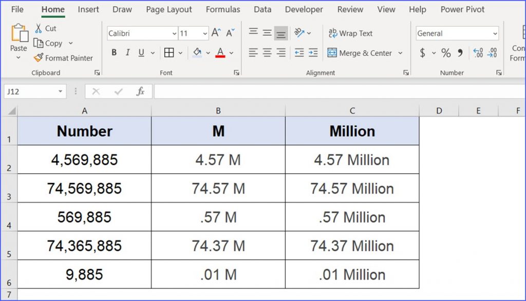 How To Format Numbers In Thousands, Million Or Billions In