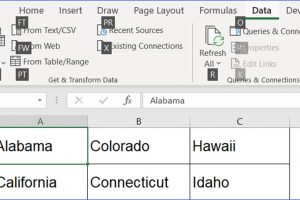 Alt+A: Open Data Tab