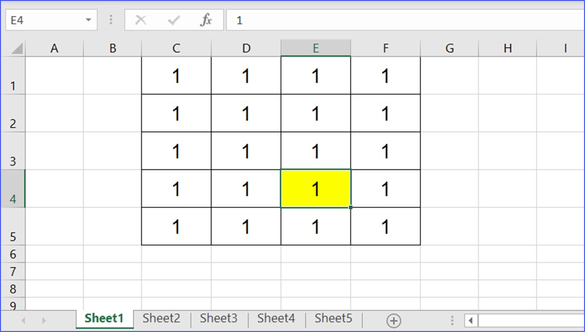 shift page down not working excel