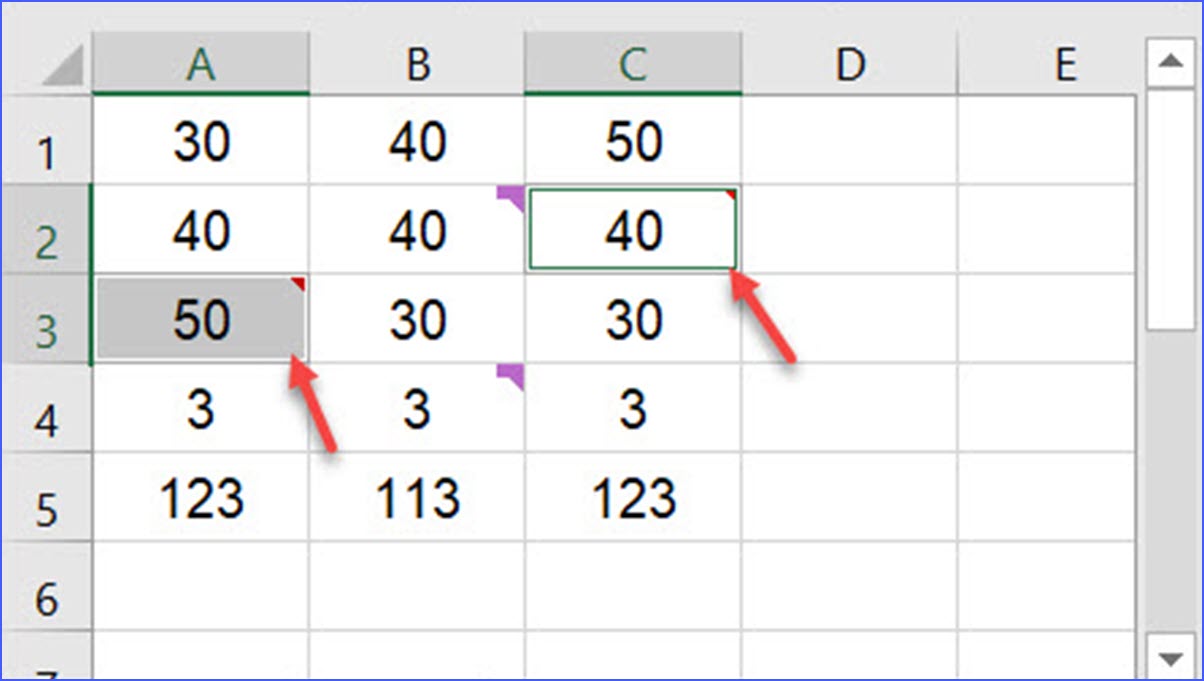 Ctrl+Shift+O: Select Cells with Notes - ExcelNotes