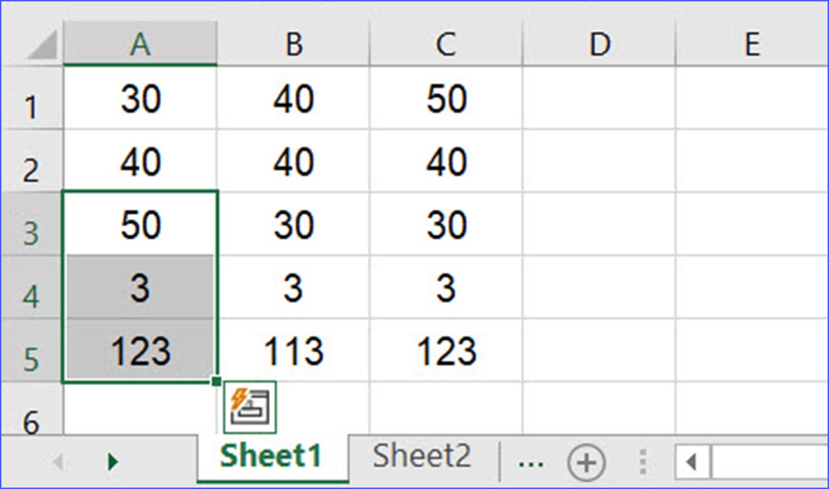 Ctrl+Shift+Vertical Bar: Selects Static Values - ExcelNotes