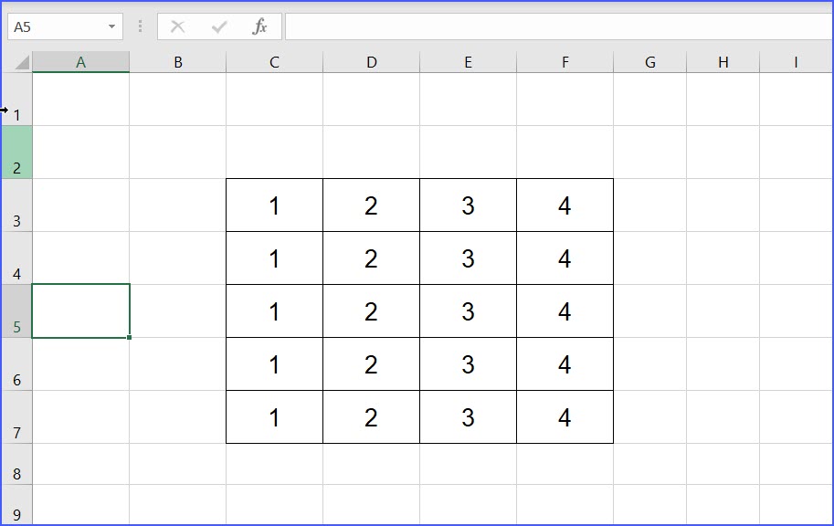 End, Right Arrow: Move to Right Nonblank Cell - ExcelNotes