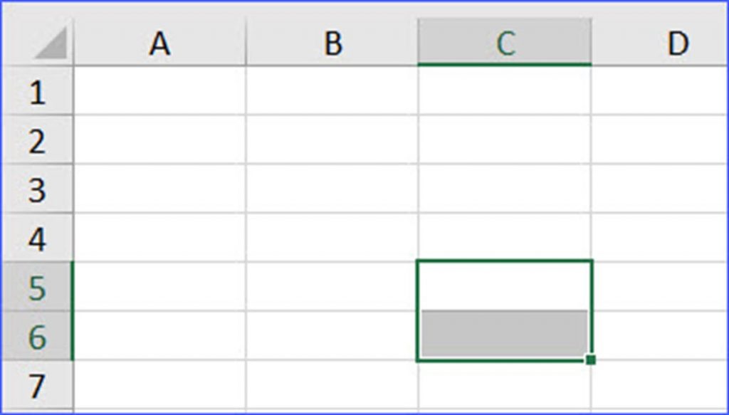 keyboard shortcut excel shift cells down