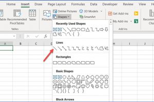 How to Draw a Straight Line in Excel or Word