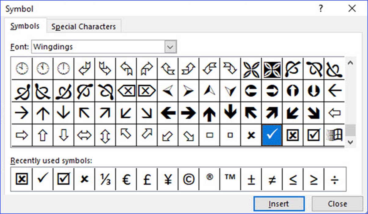 how-to-insert-a-check-mark-or-x-mark-in-word-excelnotes