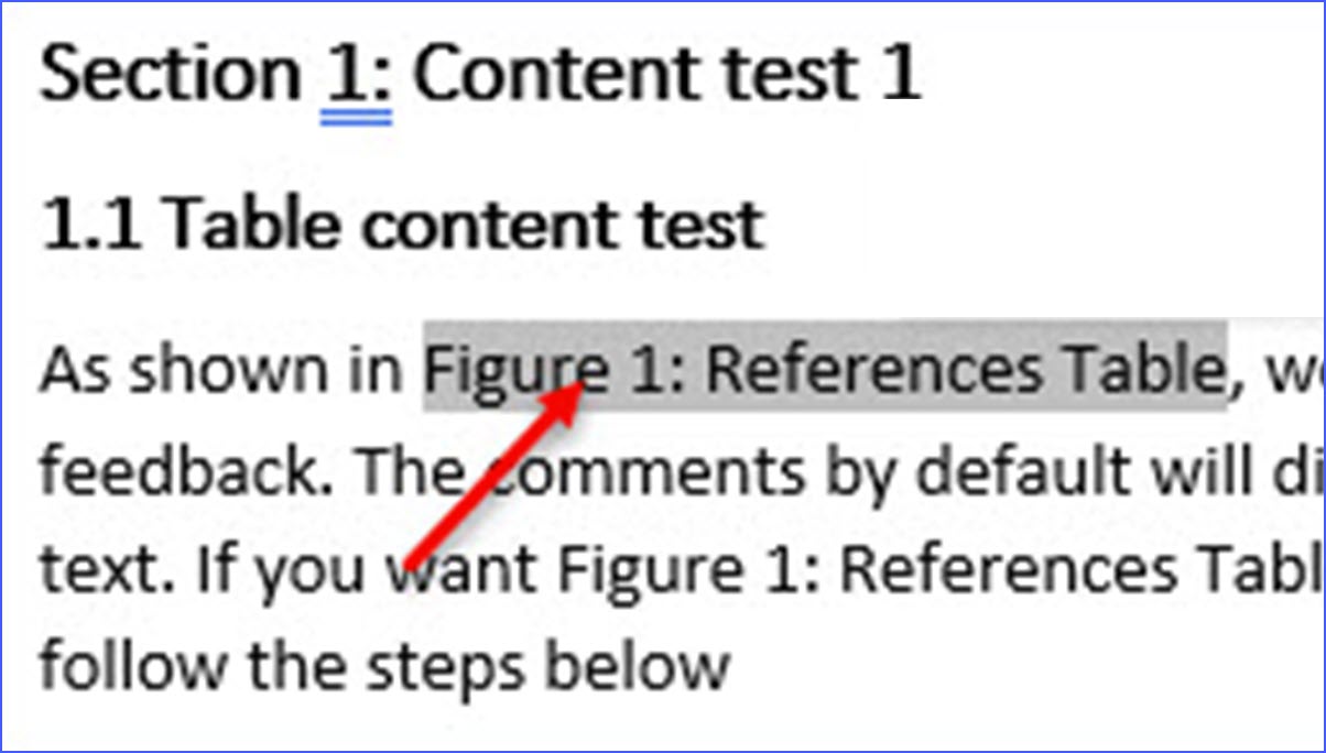 how to add a cross reference in word