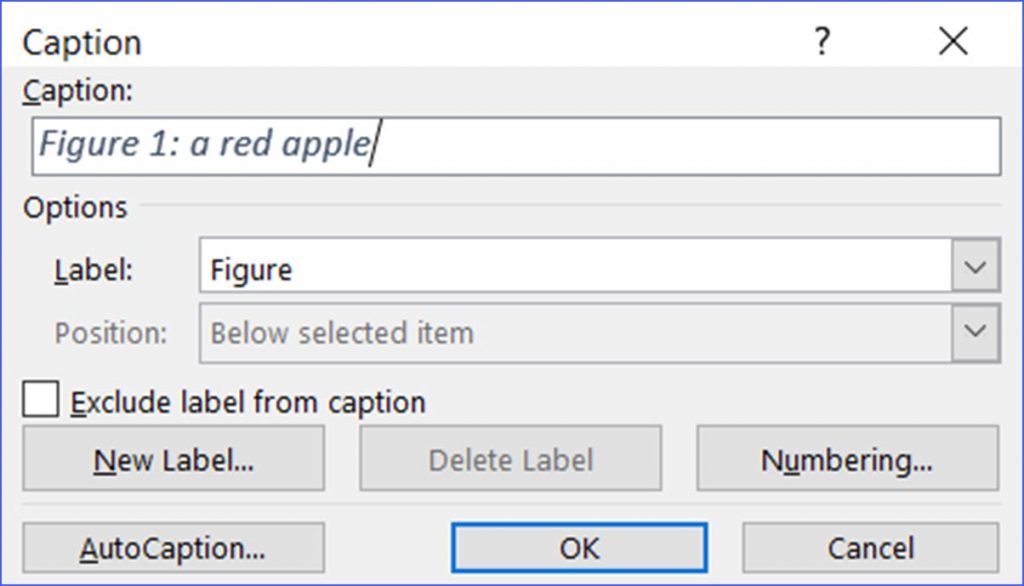 How to Insert Caption for an Image or Table in Word - ExcelNotes