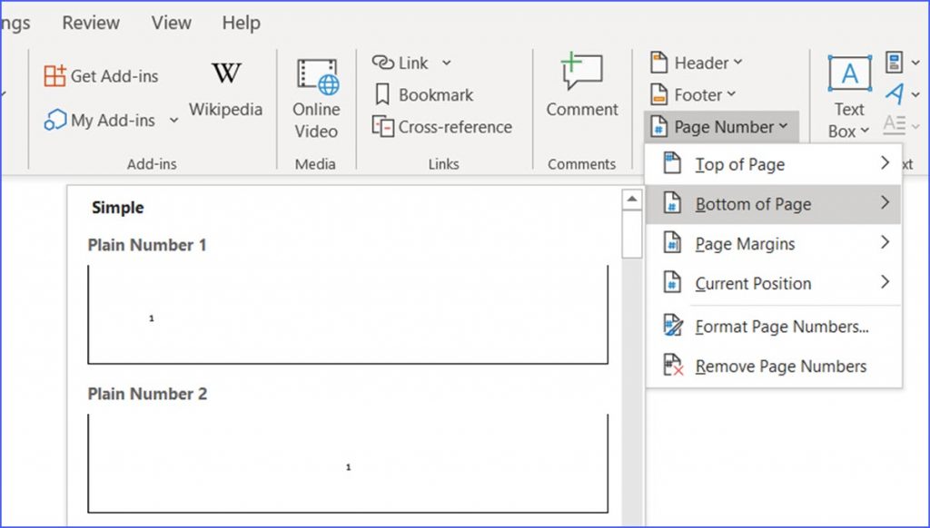 how-to-add-page-numbers-only-on-certain-pages-in-word-excelnotes