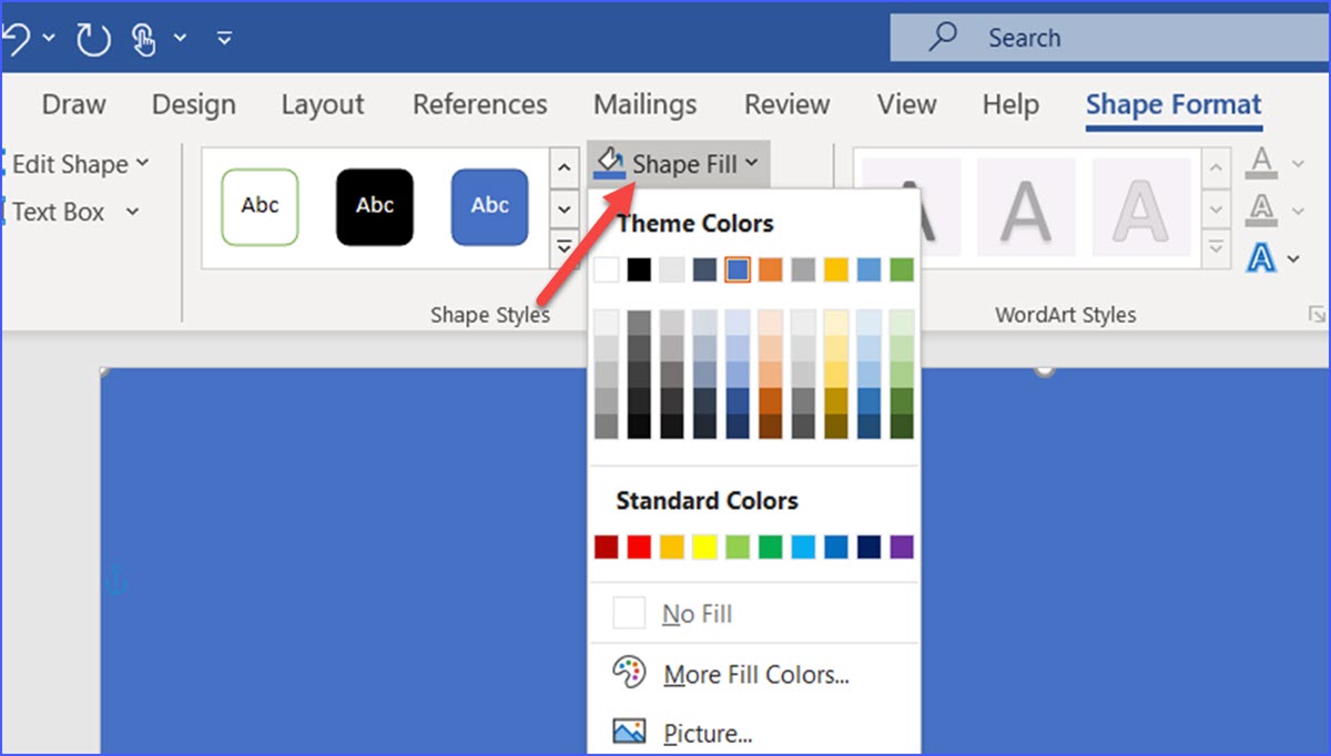 How to Change Color only One Page in Word - ExcelNotes