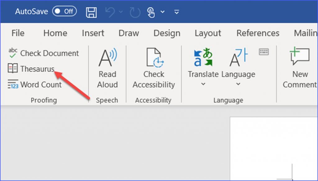 How to Find a Synonym or Antonym in Word ExcelNotes