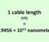 Convert Cable Length (US) to Nanometer
